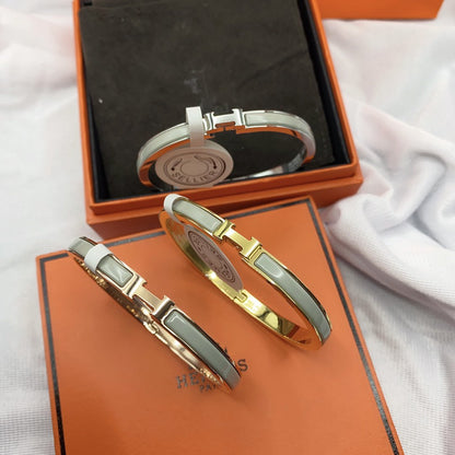 [Clara Jewels]CLASSIC HM CLIC GREEN 8MM ENAMEL BRACELET