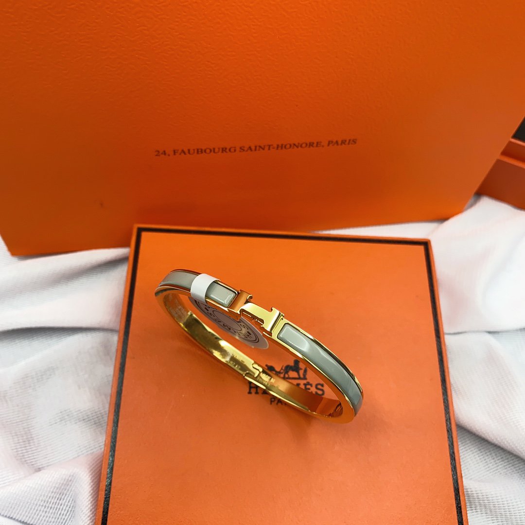 [Clara Jewels]CLASSIC HM CLIC GREEN 8MM ENAMEL BRACELET