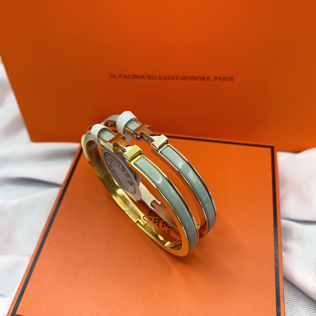 [Clara Jewels]CLASSIC HM CLIC GREEN 8MM ENAMEL BRACELET