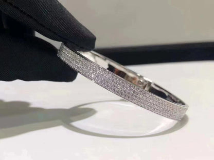 [Clara Jewels]HM KELLY BRACELET IN SILVER AND FULL PAVE DIAMOND