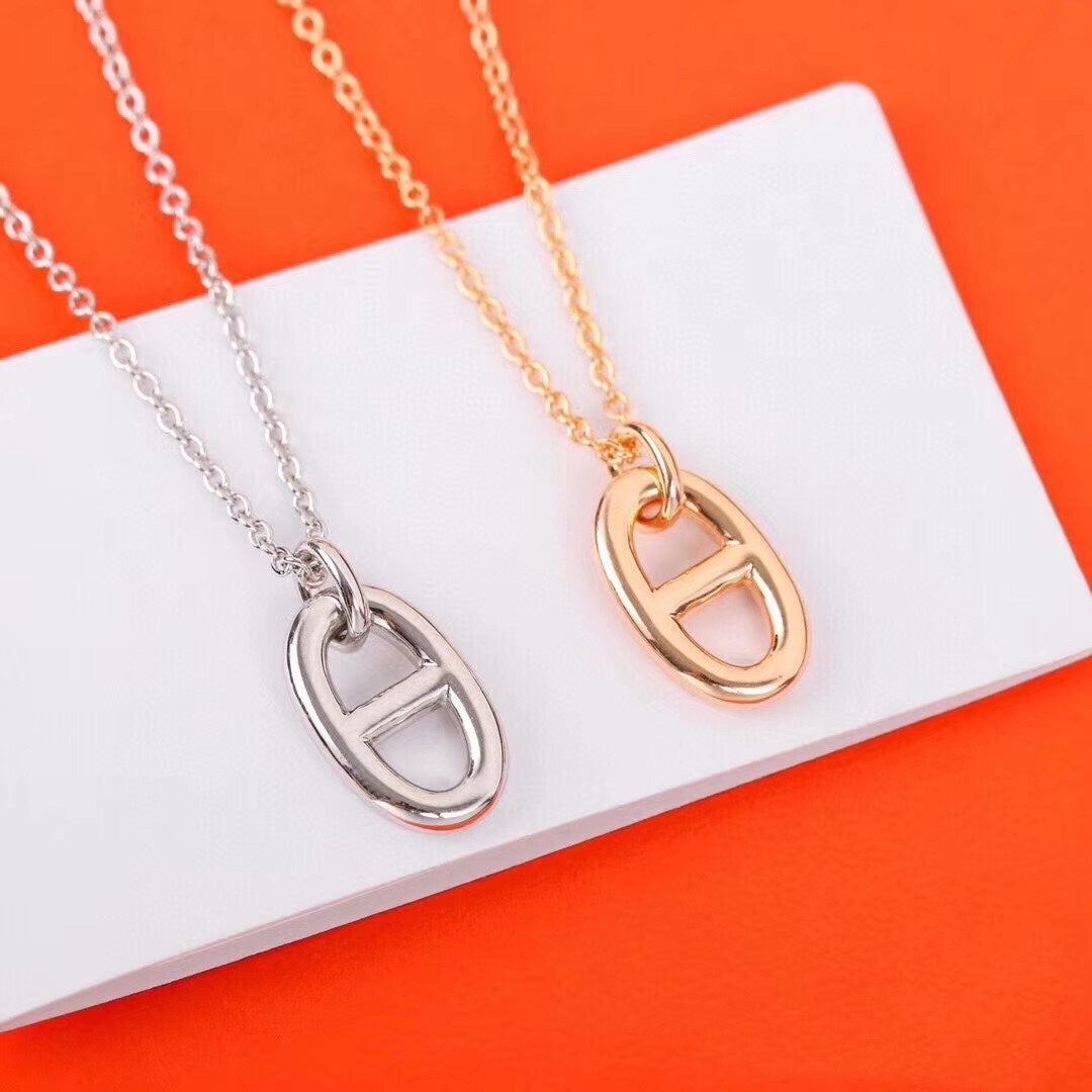 [Clara Jewels]HM PIG NOSE NECKLACE