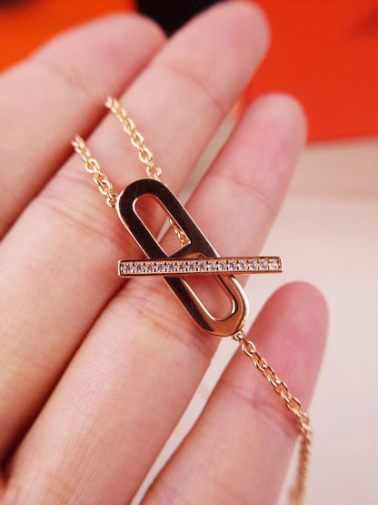 [Clara Jewels]HM FIRE PIG NOSE NECKLACE TRENDY STREET