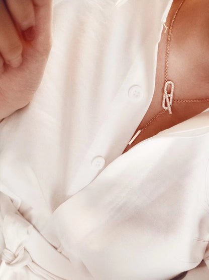 [Clara Jewels]HM FIRE PIG NOSE NECKLACE TRENDY STREET