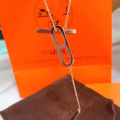 [Clara Jewels]HM NECKLACE PLATINUM ROSE GOLD DIAMOND