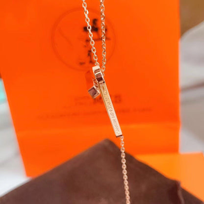 [Clara Jewels]HM NECKLACE PLATINUM ROSE GOLD DIAMOND