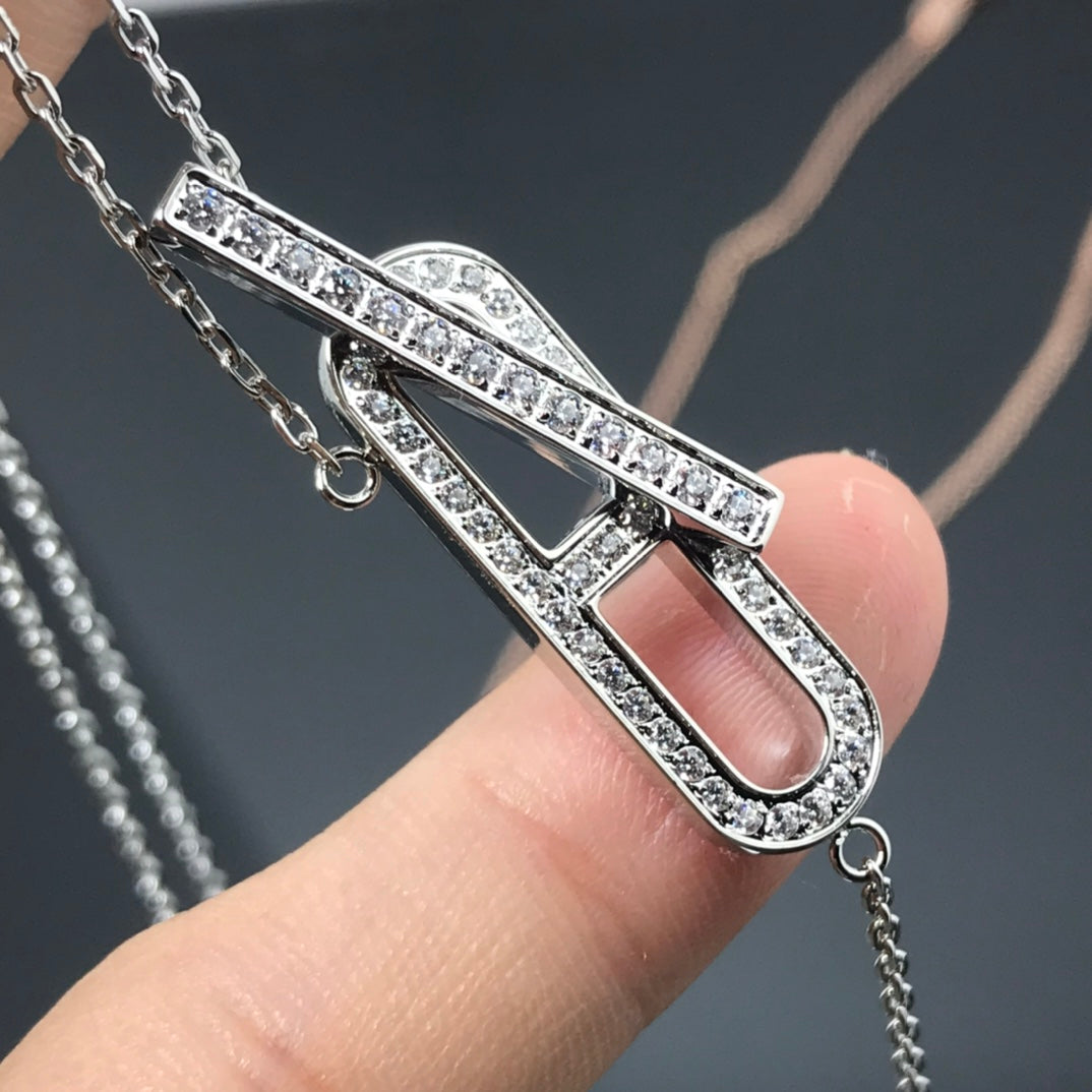 [Clara Jewels]HM NECKLACE PLATINUM ROSE GOLD DIAMOND