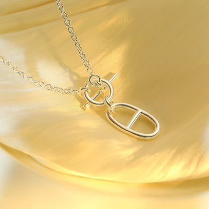 [Clara Jewels]HM CHAINE D'ANCRE PENDANT NECKLACE STERLING SILVER