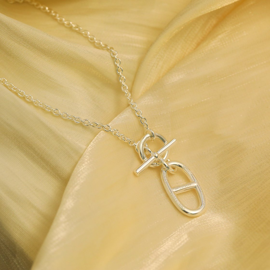 [Clara Jewels]HM CHAINE D'ANCRE PENDANT NECKLACE STERLING SILVER