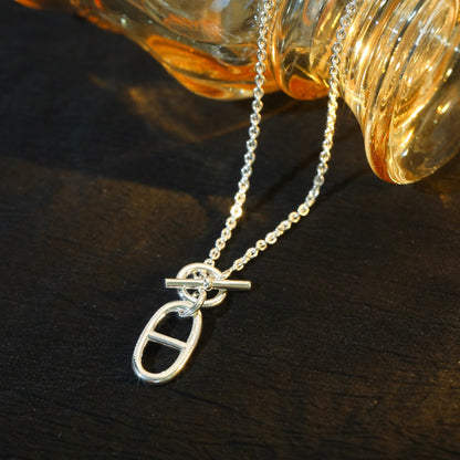 [Clara Jewels]HM CHAINE D'ANCRE PENDANT NECKLACE STERLING SILVER