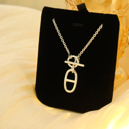 [Clara Jewels]HM CHAINE D'ANCRE PENDANT NECKLACE STERLING SILVER