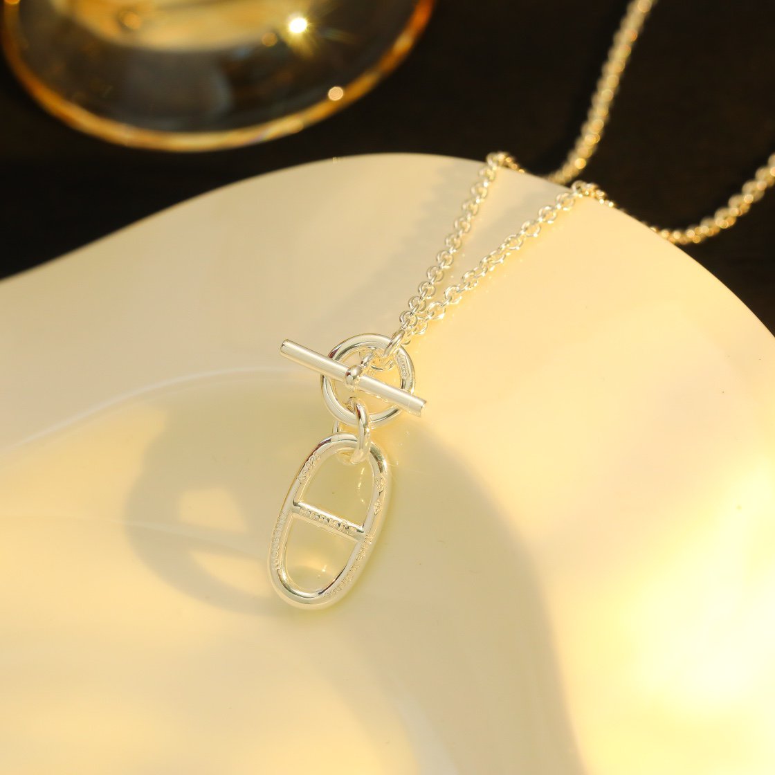 [Clara Jewels]HM CHAINE D'ANCRE PENDANT NECKLACE STERLING SILVER