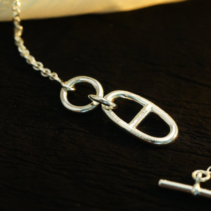 [Clara Jewels]HM CHAINE D'ANCRE PENDANT NECKLACE STERLING SILVER