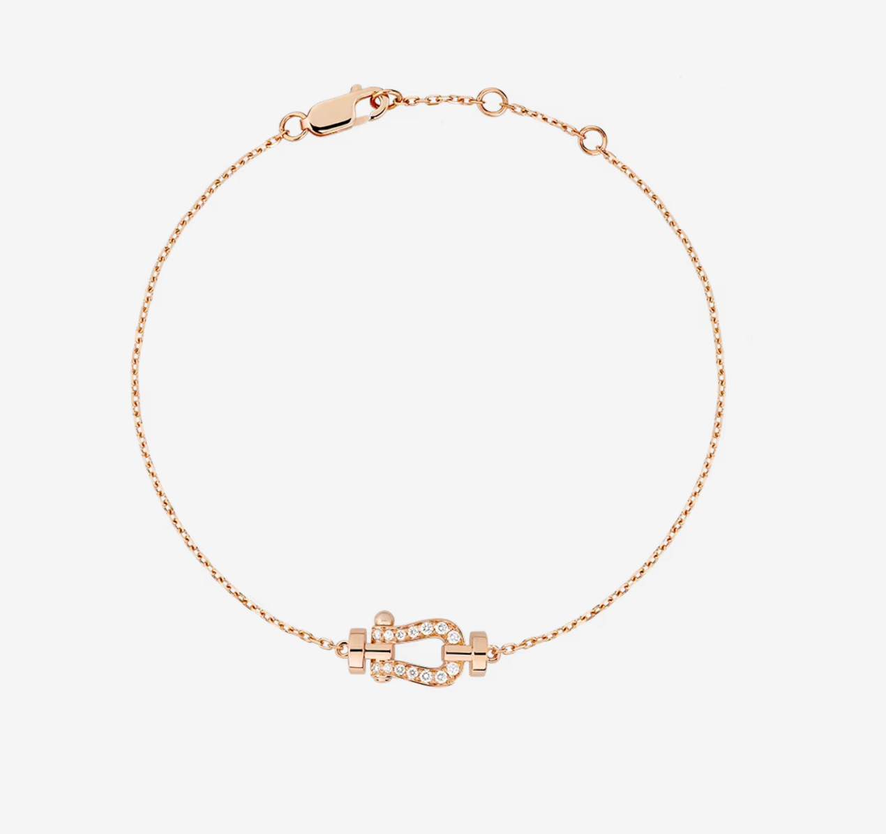 [Clara Jewels]FORCE 10 FULL DIAMOND BUCKLE CHAIN LINK MINI MODEL