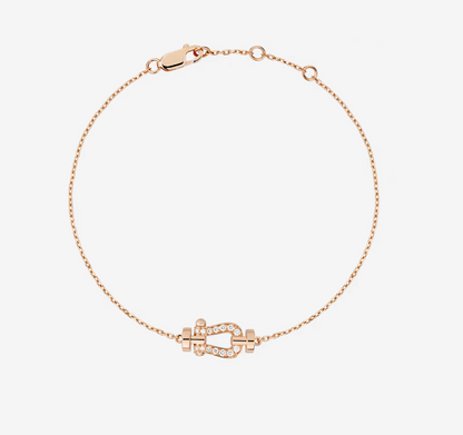 [Clara Jewels]FORCE 10 FULL DIAMOND BUCKLE CHAIN LINK MINI MODEL