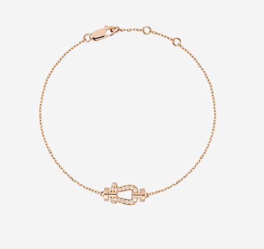 [Clara Jewels]FORCE 10 FULL DIAMOND BUCKLE CHAIN LINK MINI MODEL