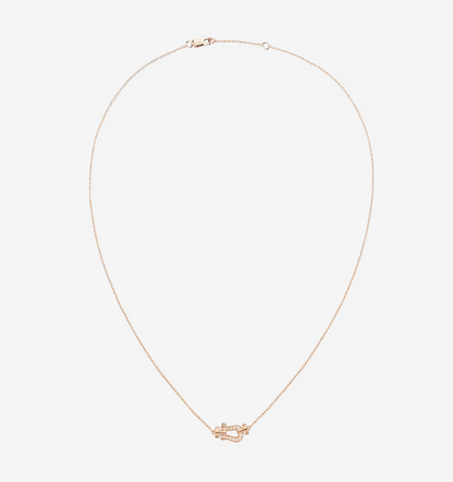 [Clara Jewels]FORCE 10 DIAMOND PINK GOLD NECKLACE MINI MODEL
