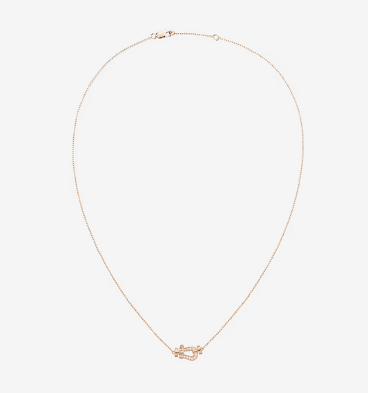 [Clara Jewels]FORCE 10 DIAMOND PINK GOLD NECKLACE MINI MODEL
