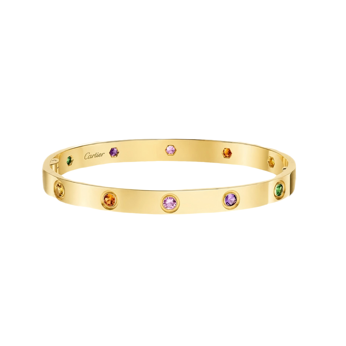[Clara Jewely]2026 RAINBOW LOVE BRACELET 6.1MM  10 DIAMONDS