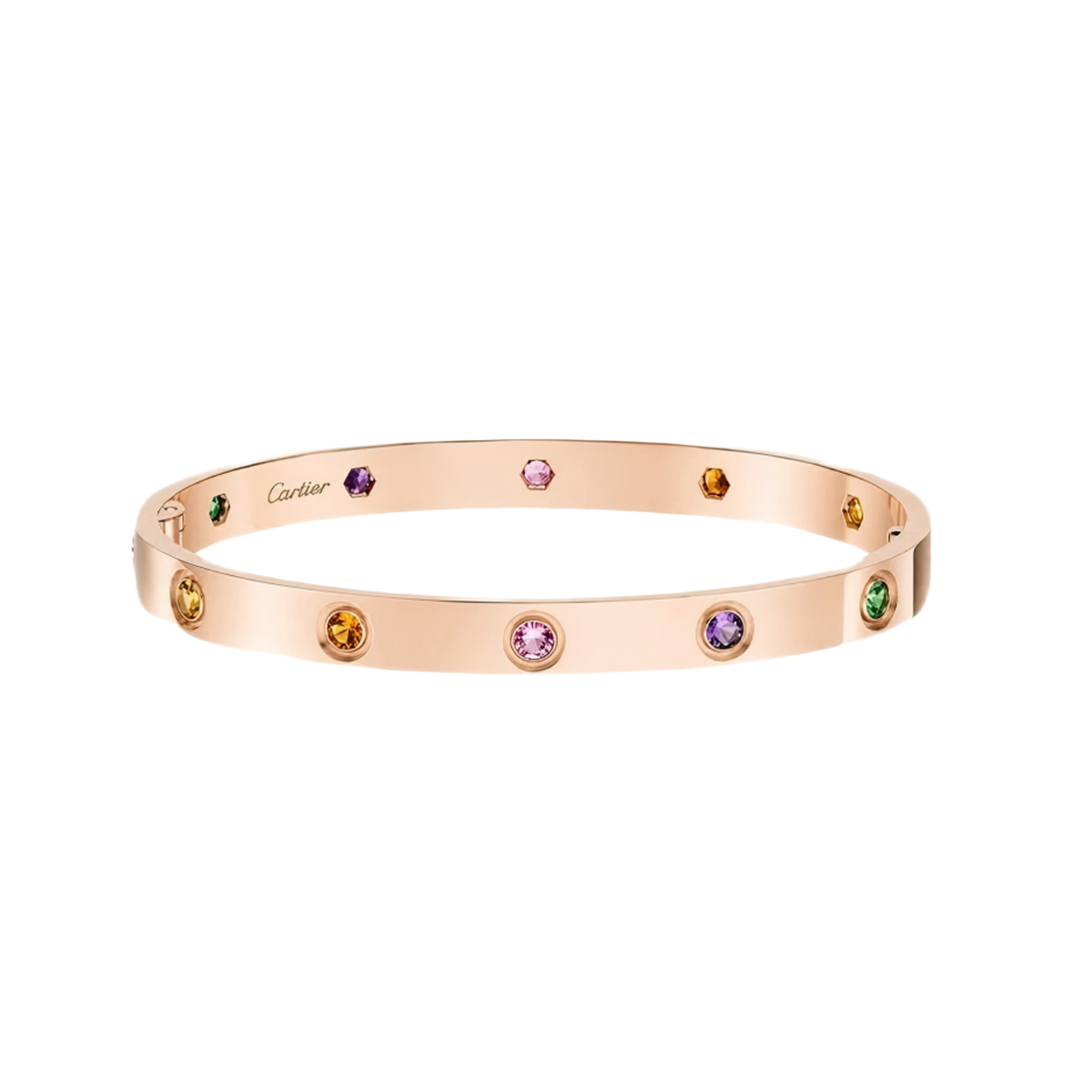 [Clara Jewely]2026 RAINBOW LOVE BRACELET 6.1MM  10 DIAMONDS