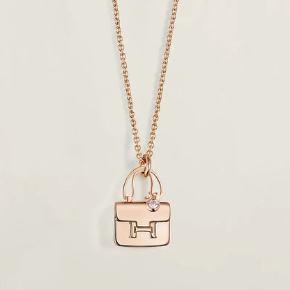 [Clara Jewels]AMULETTE PEDANT ROSE GOLD NECKLACE