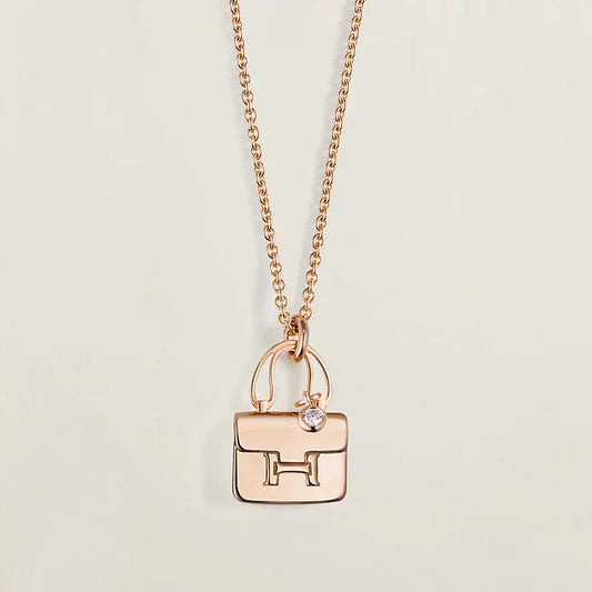 [Clara Jewels]AMULETTE PEDANT ROSE GOLD NECKLACE