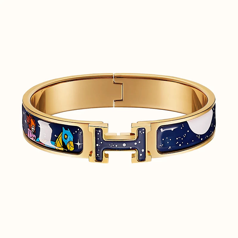 [Clara Jewels]H STAR AND MOON BRACELET 12MM