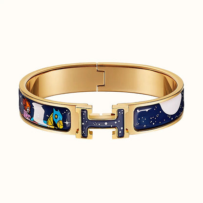 [Clara Jewels]H STAR AND MOON BRACELET 12MM