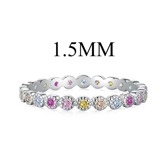 [Clara Jewels]Radiant Sparkling Round Cut Daily Ring