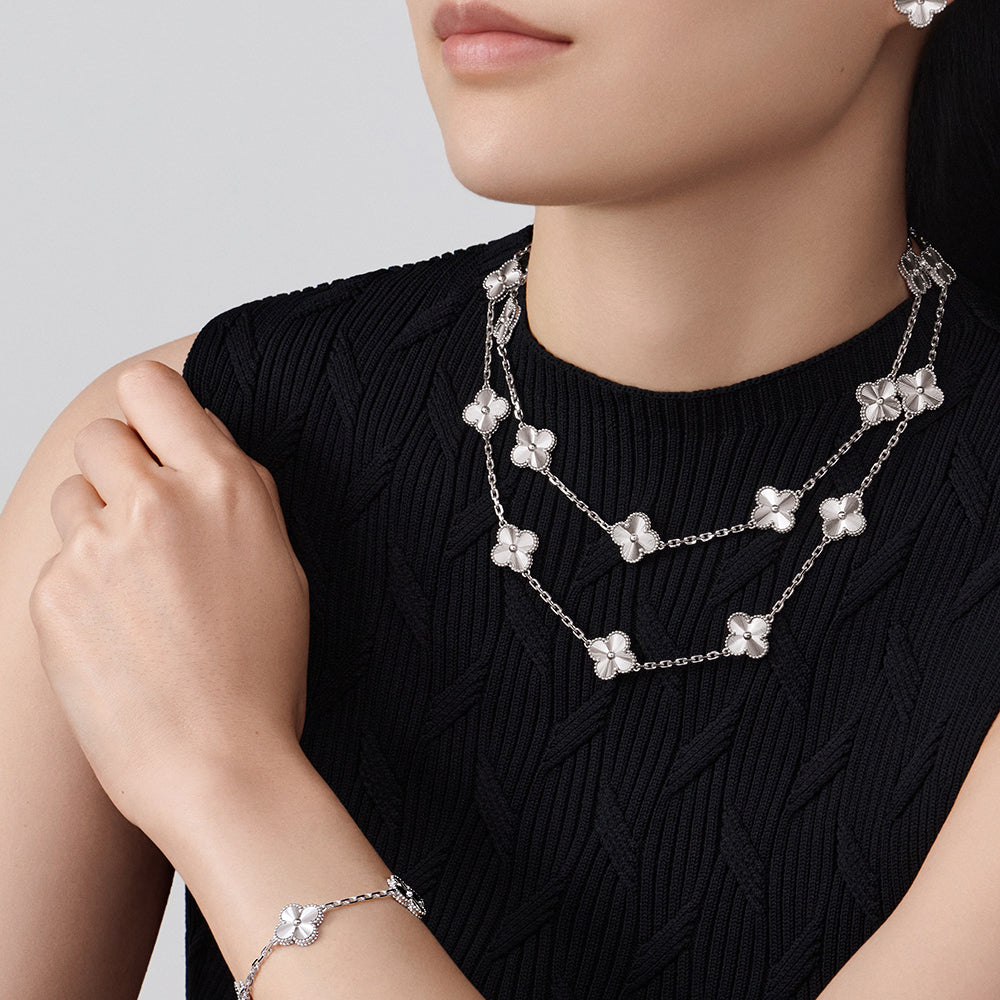 [Clara Jewels]CLOVER 20 MOTIFS DIAMOND SILVER
