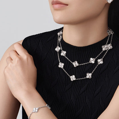 [Clara Jewels]CLOVER 20 MOTIFS DIAMOND SILVER