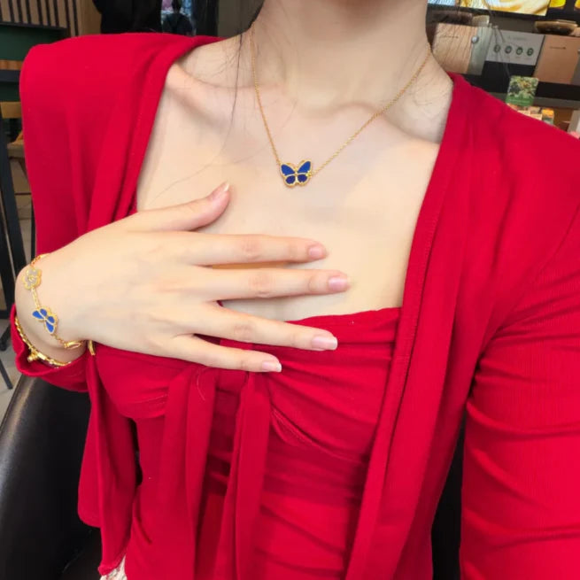 [Clara Jewels] 2026 NEW LUCKY BUTTERFLY 1 MOTIFS NECKLACE