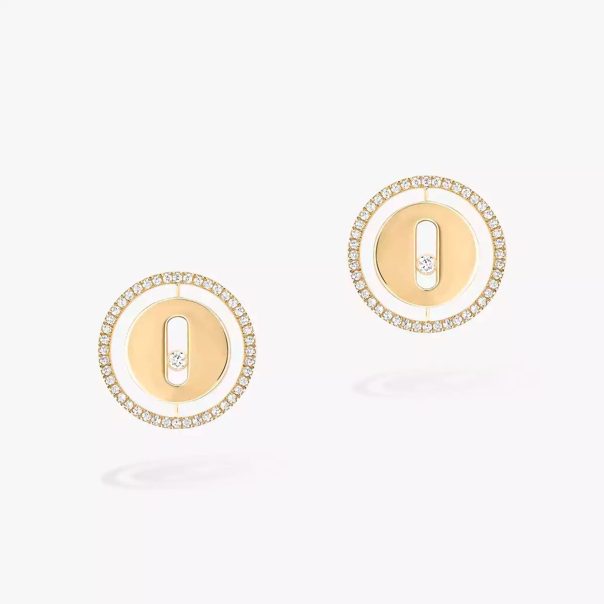 [Clara Jewely]Lucky Move Diamond Earrings