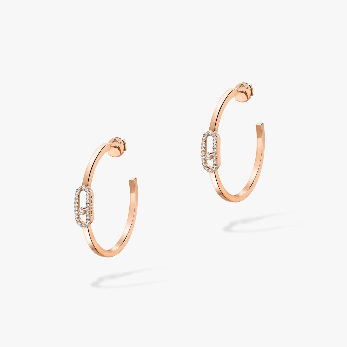 [Clara Jewely]CREOLES MOVE UNO PM DIAMOND EARRINGS