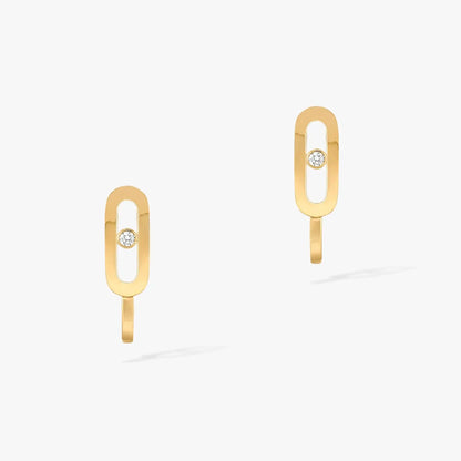 [Clara Jewely]CREOLES MOVE UNO MINI 1 DIAMOND EARRINGS