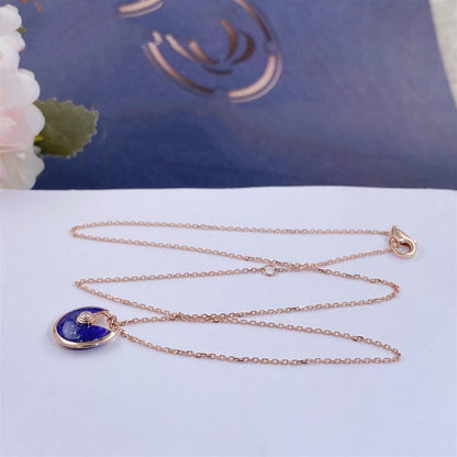 [Clara Jewels]AMULETTE ROSE GOLD AGATE NECKLACE