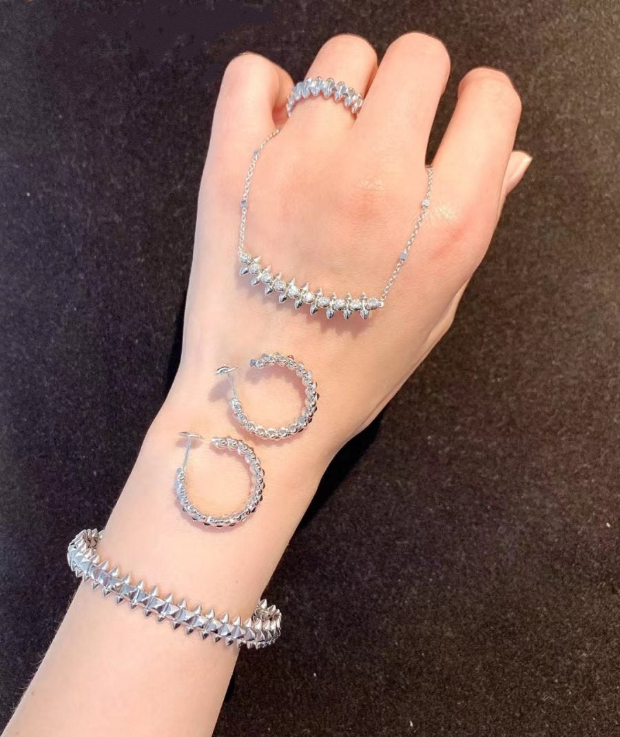 [Clara Jewels]CLASH SILVER BRACELET