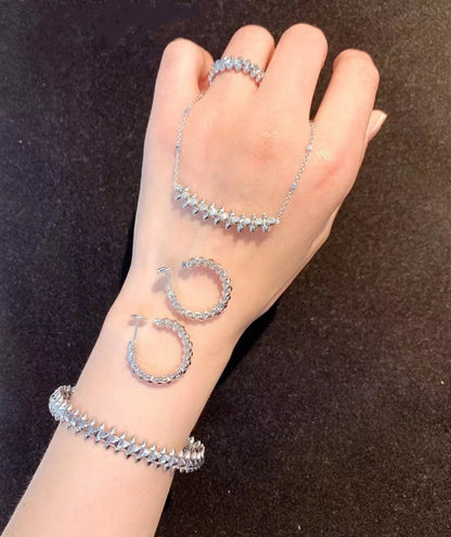 [Clara Jewels]CLASH SILVER BRACELET