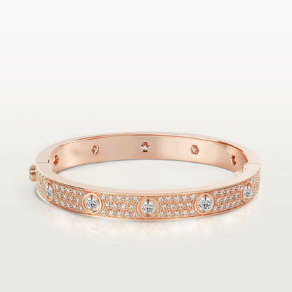 [Clara Jewels]LOVE BRACELET 6.1MM DIAMOND-PAVED 10 BIG DIAMONDS