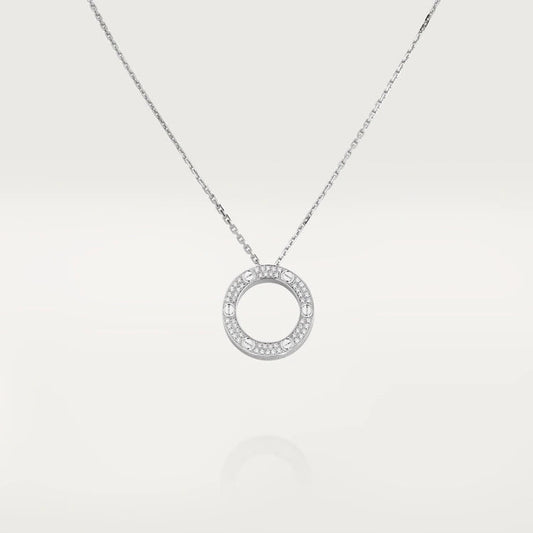 [Clara Jewels]LOVE NECKLACE ADJUSTABLE SILVER