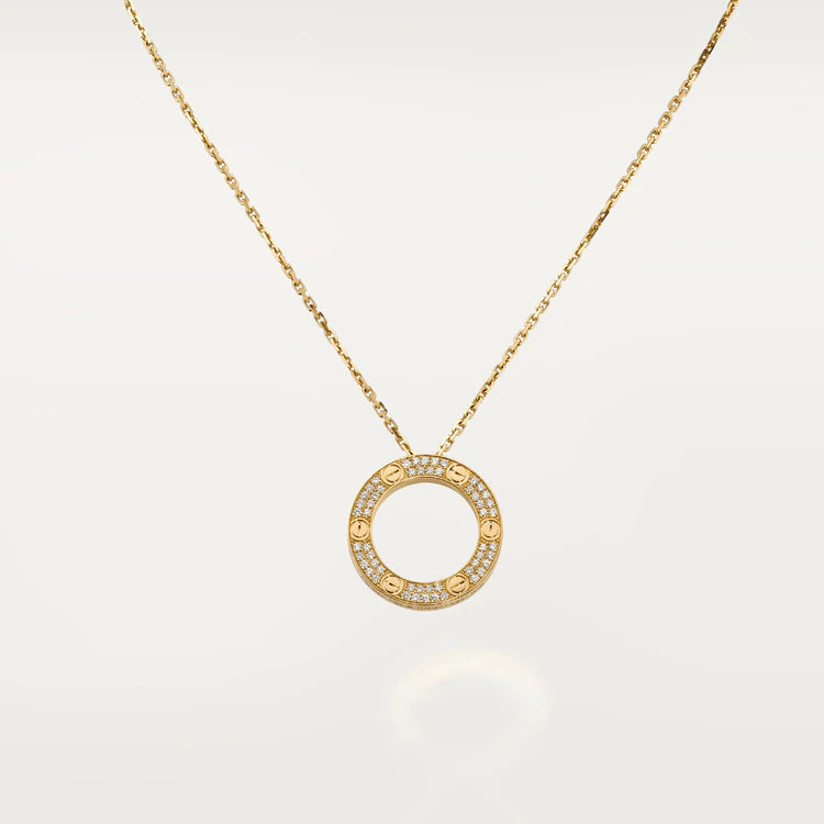 [Clara Jewels]LOVE NECKLACE ADJUSTABLE ROSE GOLD
