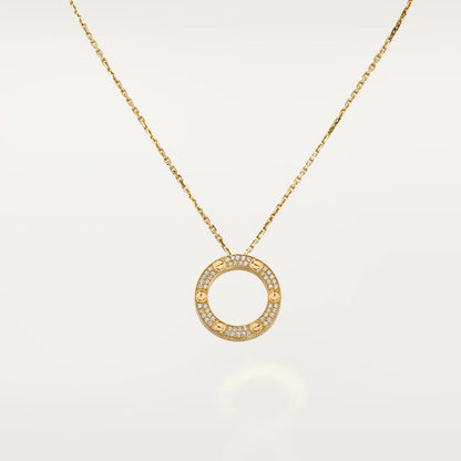 [Clara Jewels]LOVE NECKLACE ADJUSTABLE ROSE GOLD