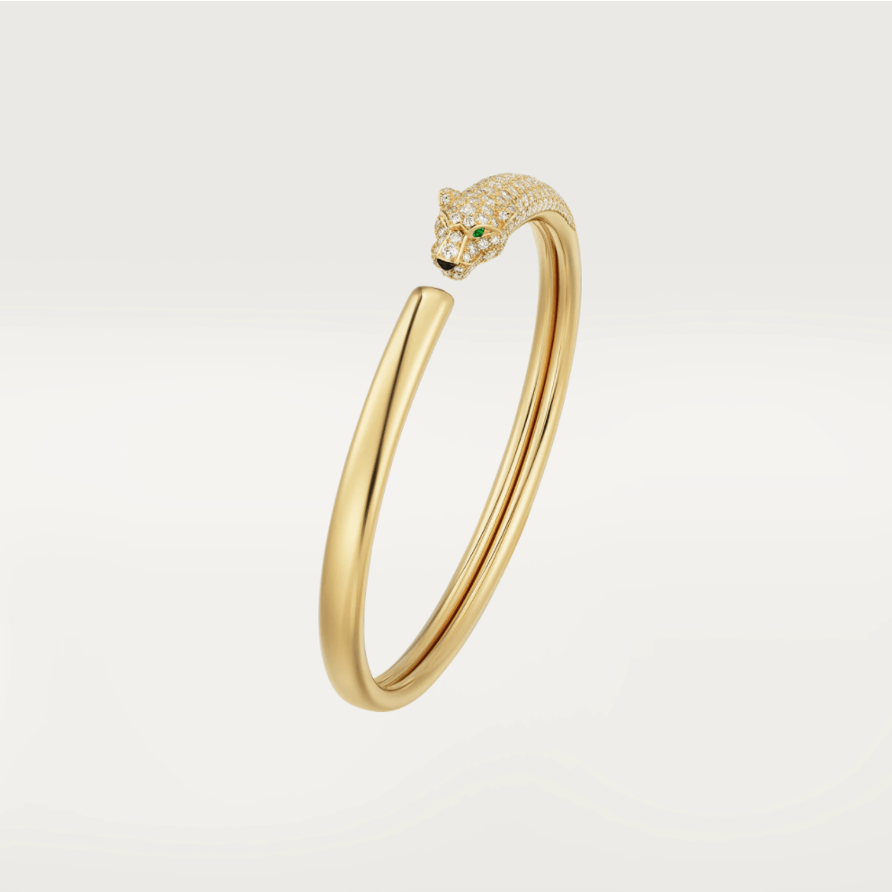 [Clara Jewels]PANTHERE GOLD DIAMOND OPEN BRACELET