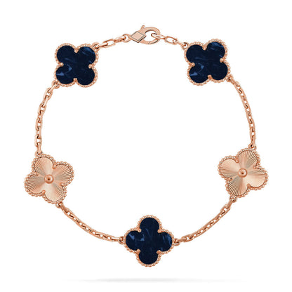 [Clara Jewels]CLOVER 5 MOTIF PIETERSITE BRACELET COLLECTION