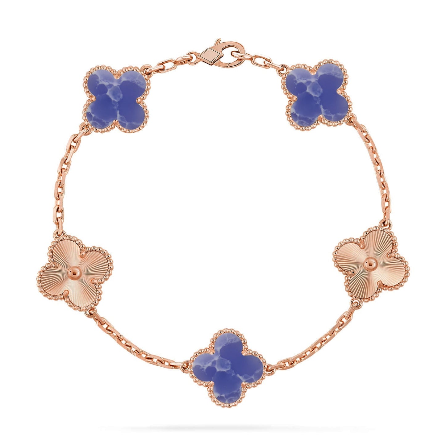[Clara Jewels]CLOVER 5 MOTIF BLUE VEINS BRACELET COLLECTION