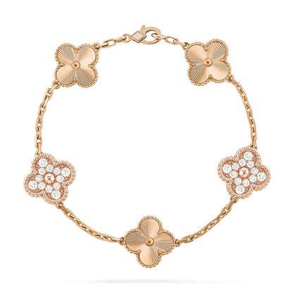 [Clara Jewels] CLOVER 5 MOTIF LASER BRACELET COLLECTION