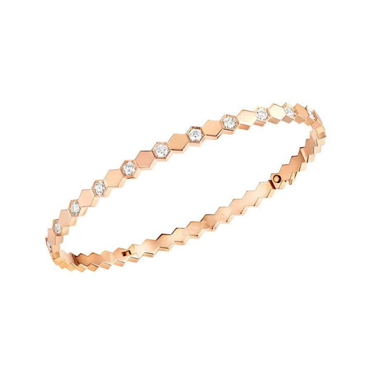 [Clara Jewels]BEE LOVE PINK GOLD DIAMOND BRACELET