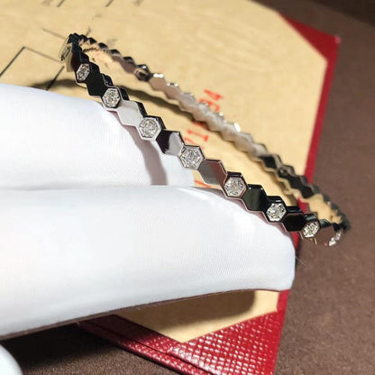 [Clara Jewels]BEE LOVE SILVER DIAMOND BRACELET