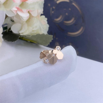 [Clara Jewels]BEE LOVE PINK GOLD DIAMOND EARRINGS