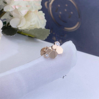 [Clara Jewels]BEE LOVE PINK GOLD DIAMOND EARRINGS