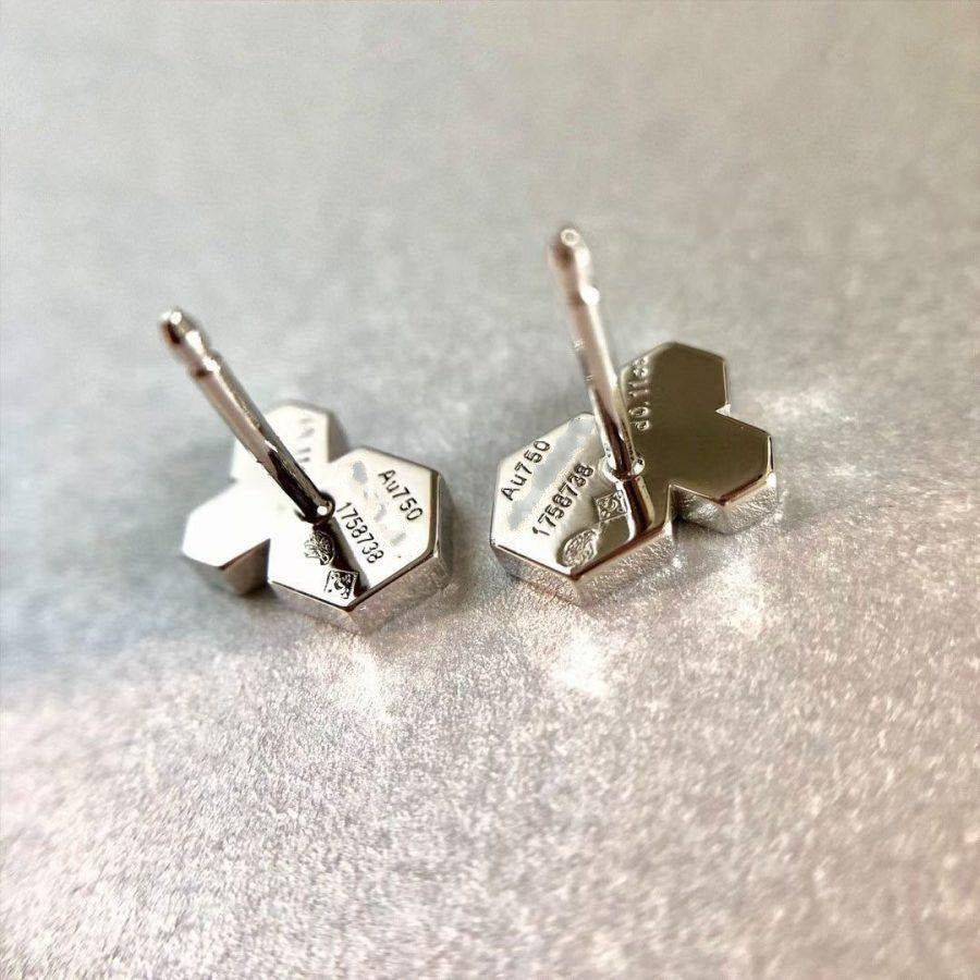 [Clara Jewels]BEE LOVE SILVER DIAMOND EARRINGS